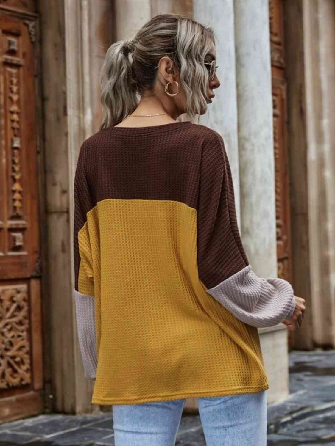 The Harper Waffle Knit Long Sleeve