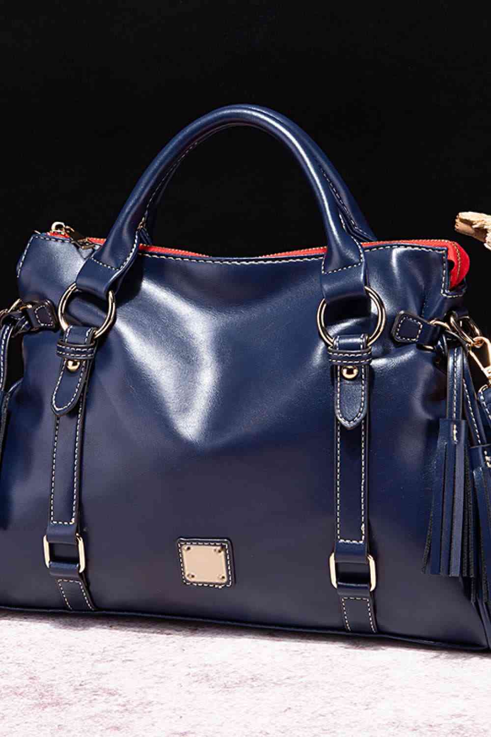 The Tammy Leather Handbag with Tassels
