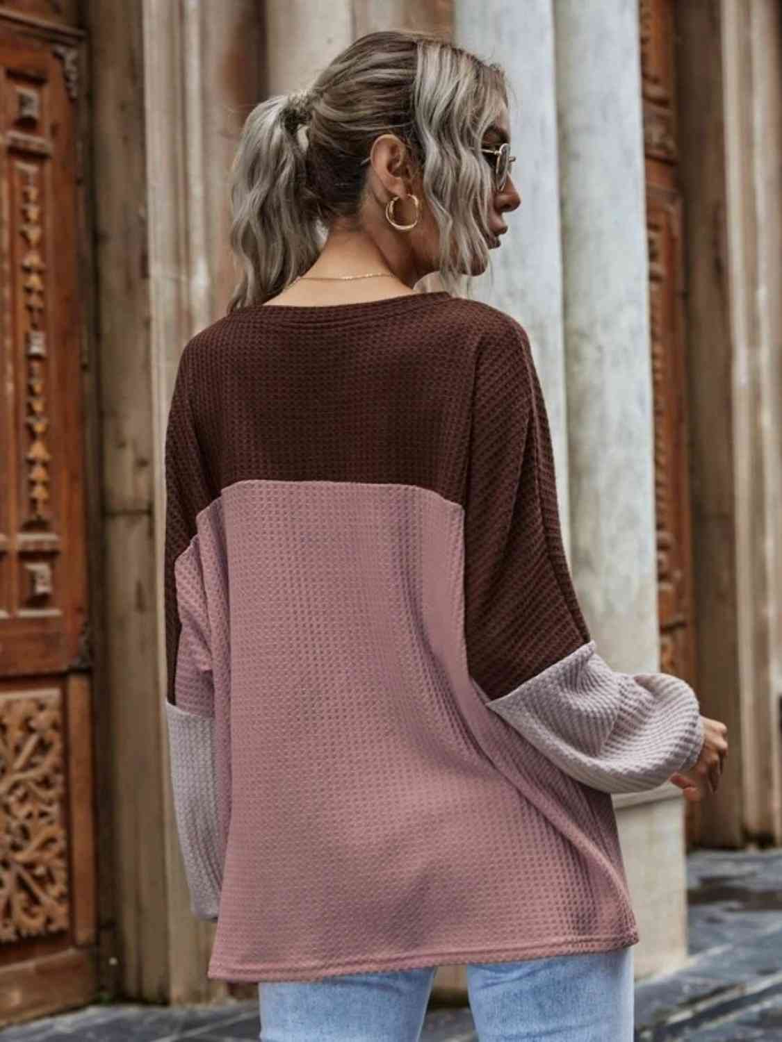 The Harper Waffle Knit Long Sleeve