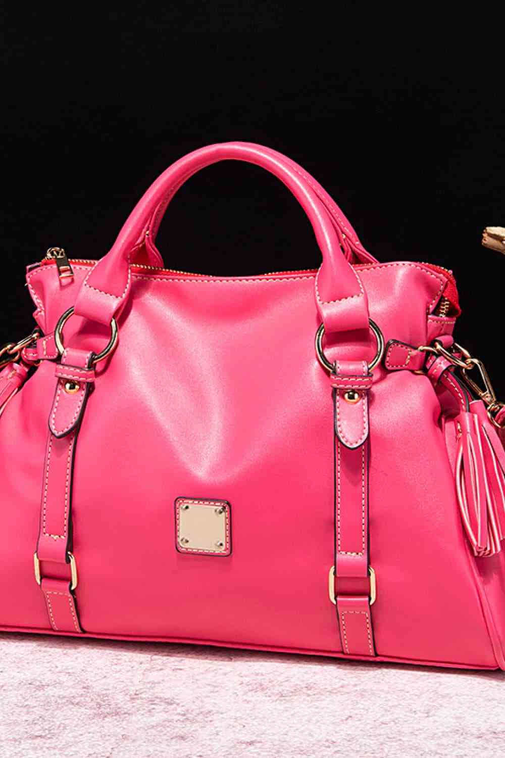 The Tammy Leather Handbag with Tassels