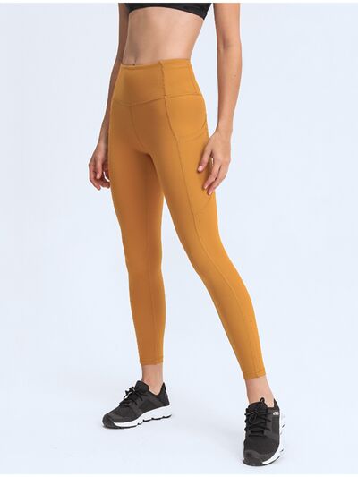 The Vida Wide Waistband Leggings with Pockets