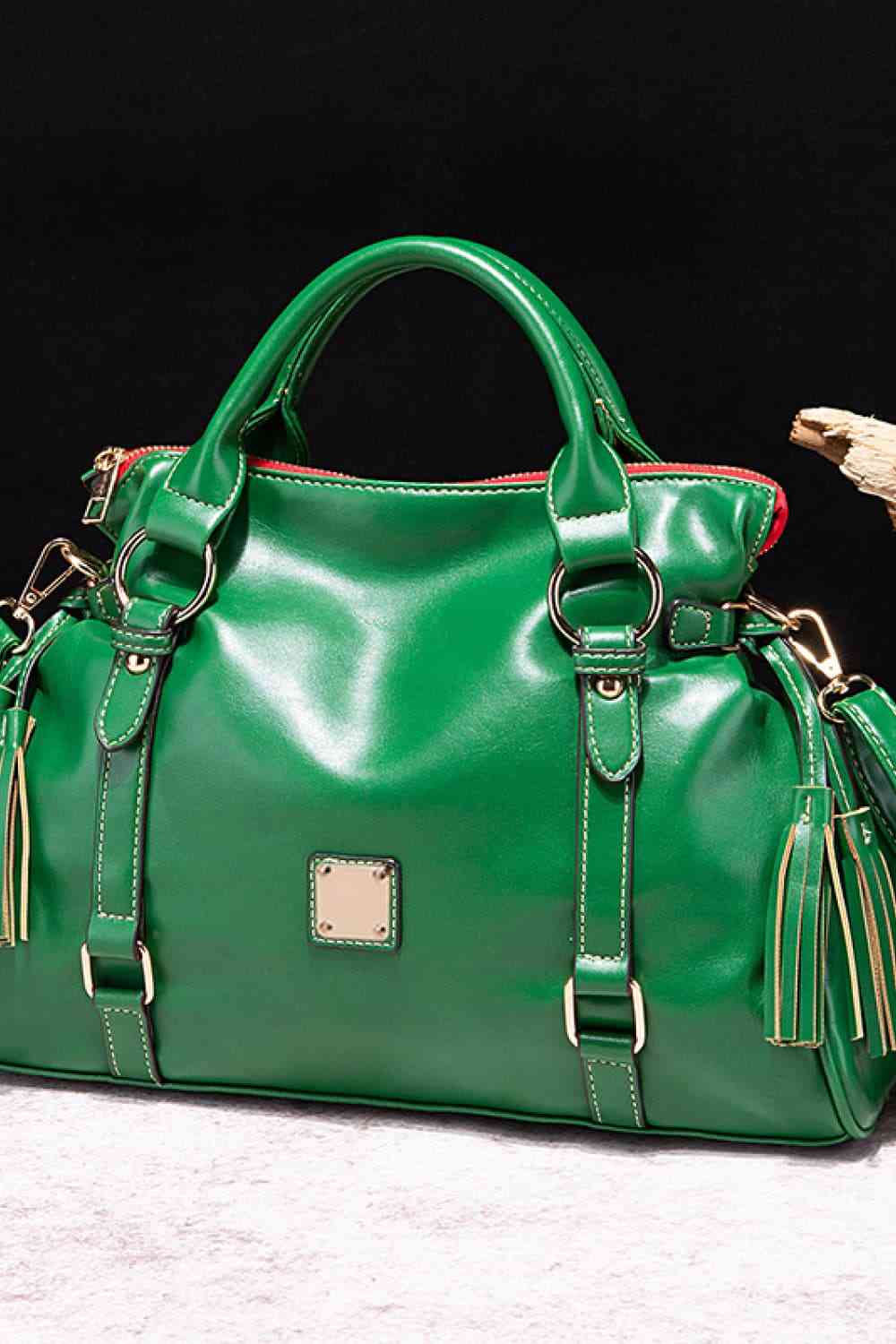 The Tammy Leather Handbag with Tassels