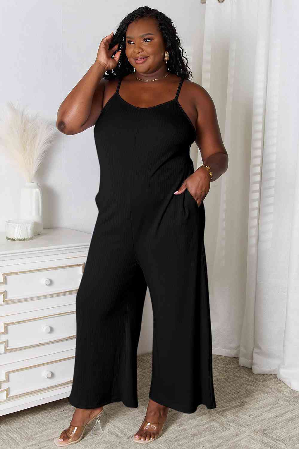 The Alora Spaghetti Strap V-Neck Jumper