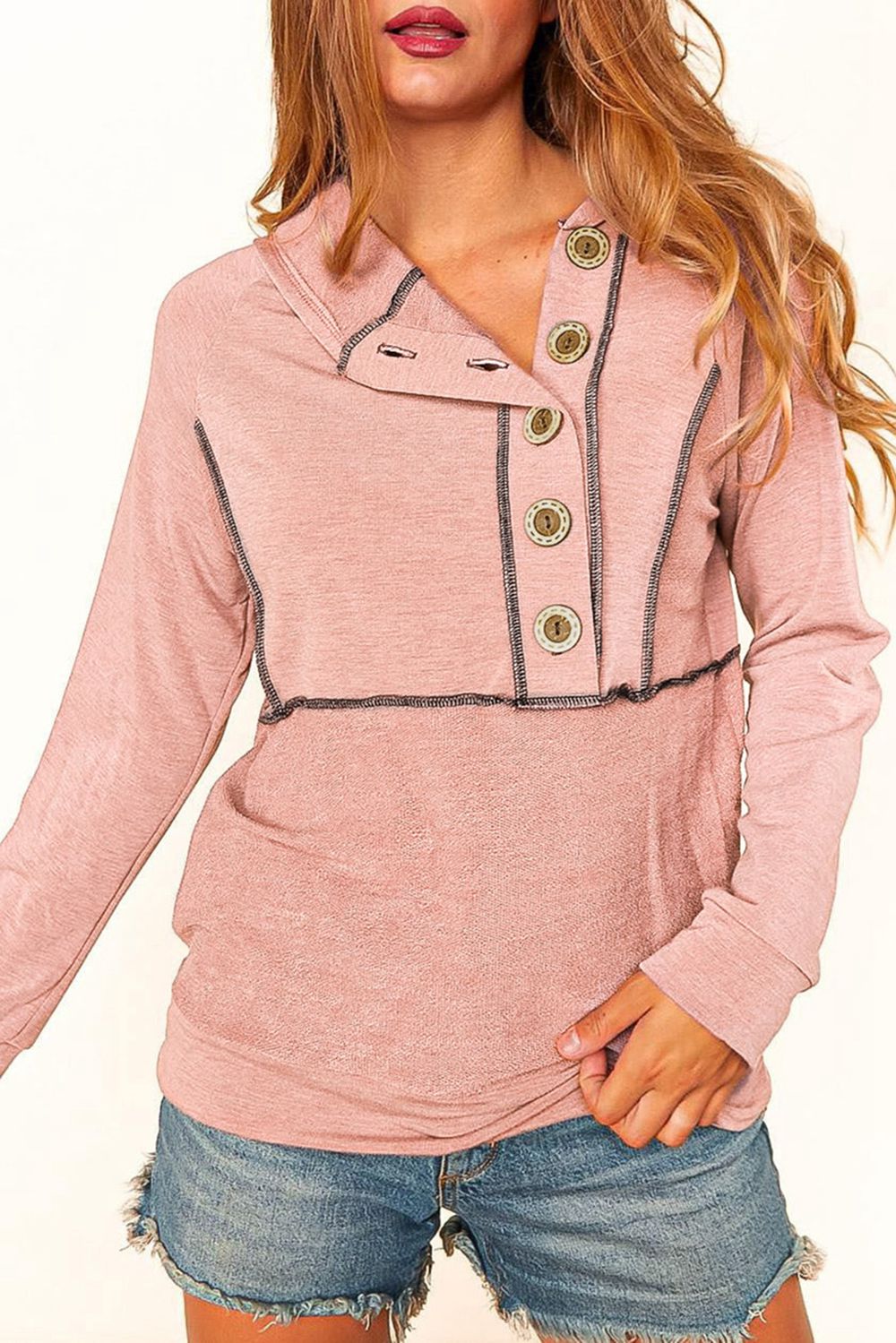 The Wendy Side Button Hoodie