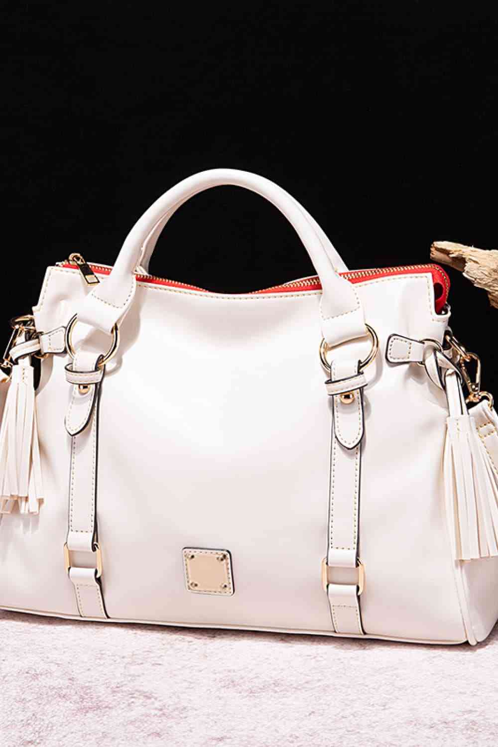 The Tammy Leather Handbag with Tassels