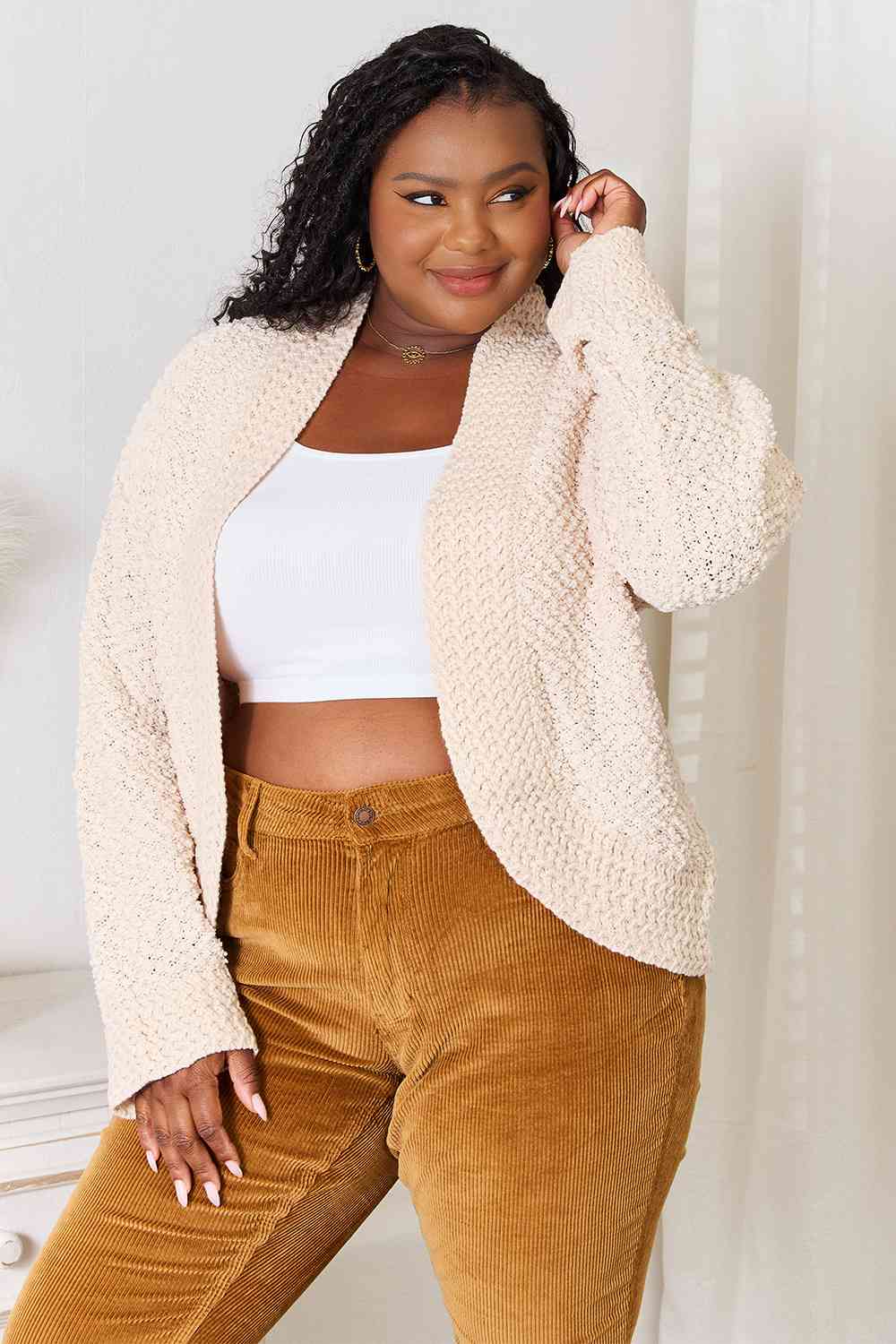 The Casey Open Front Long Sleeve Cardigan