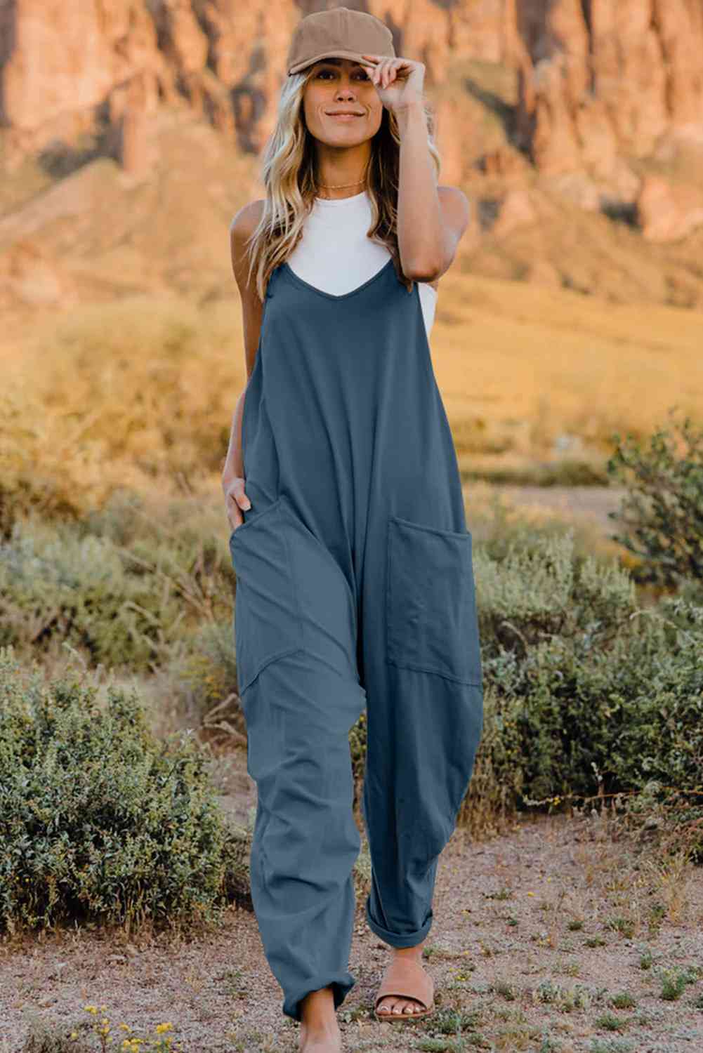 The Capri V-Neck Sleeveless Jumper