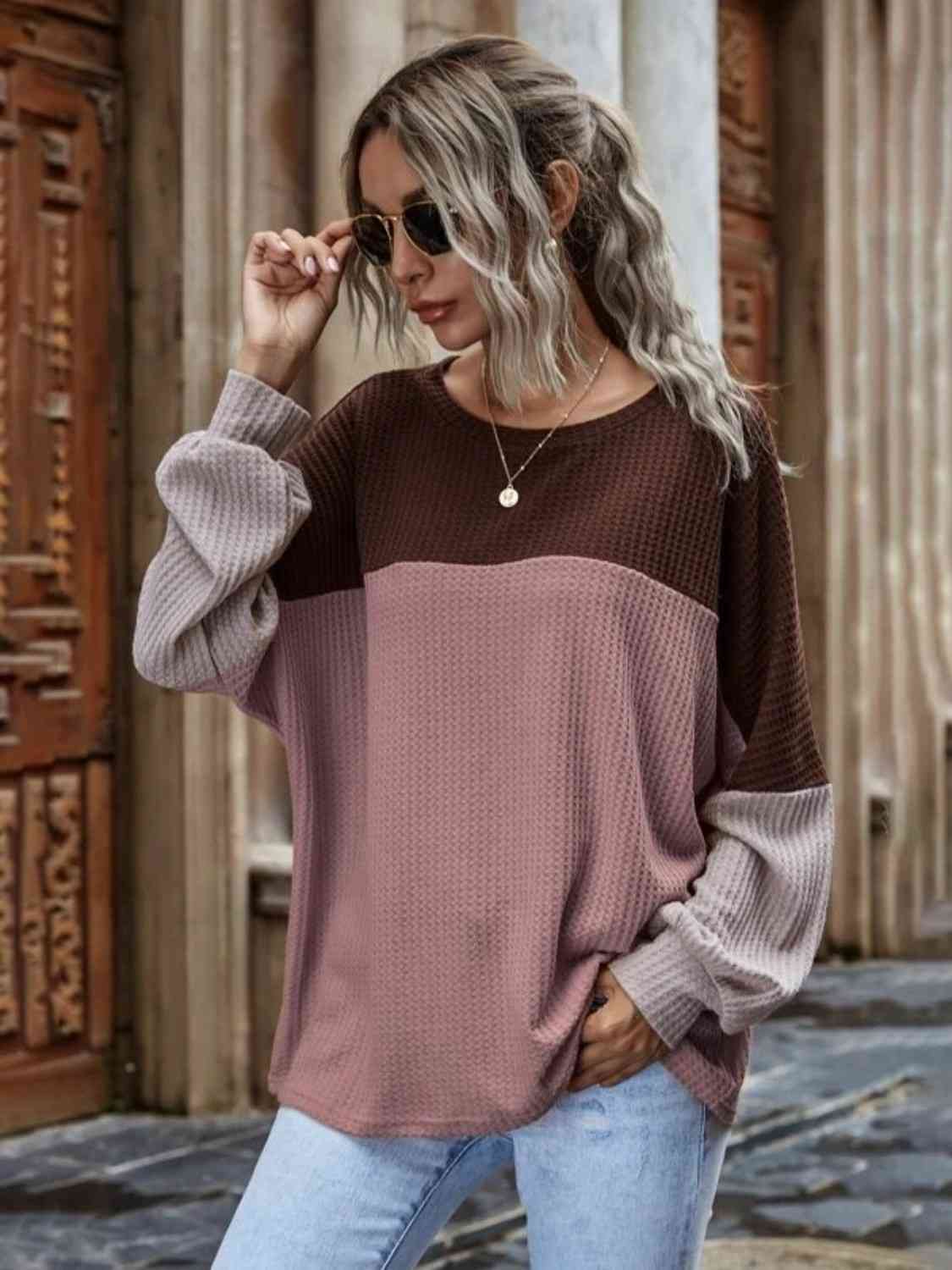 The Harper Waffle Knit Long Sleeve