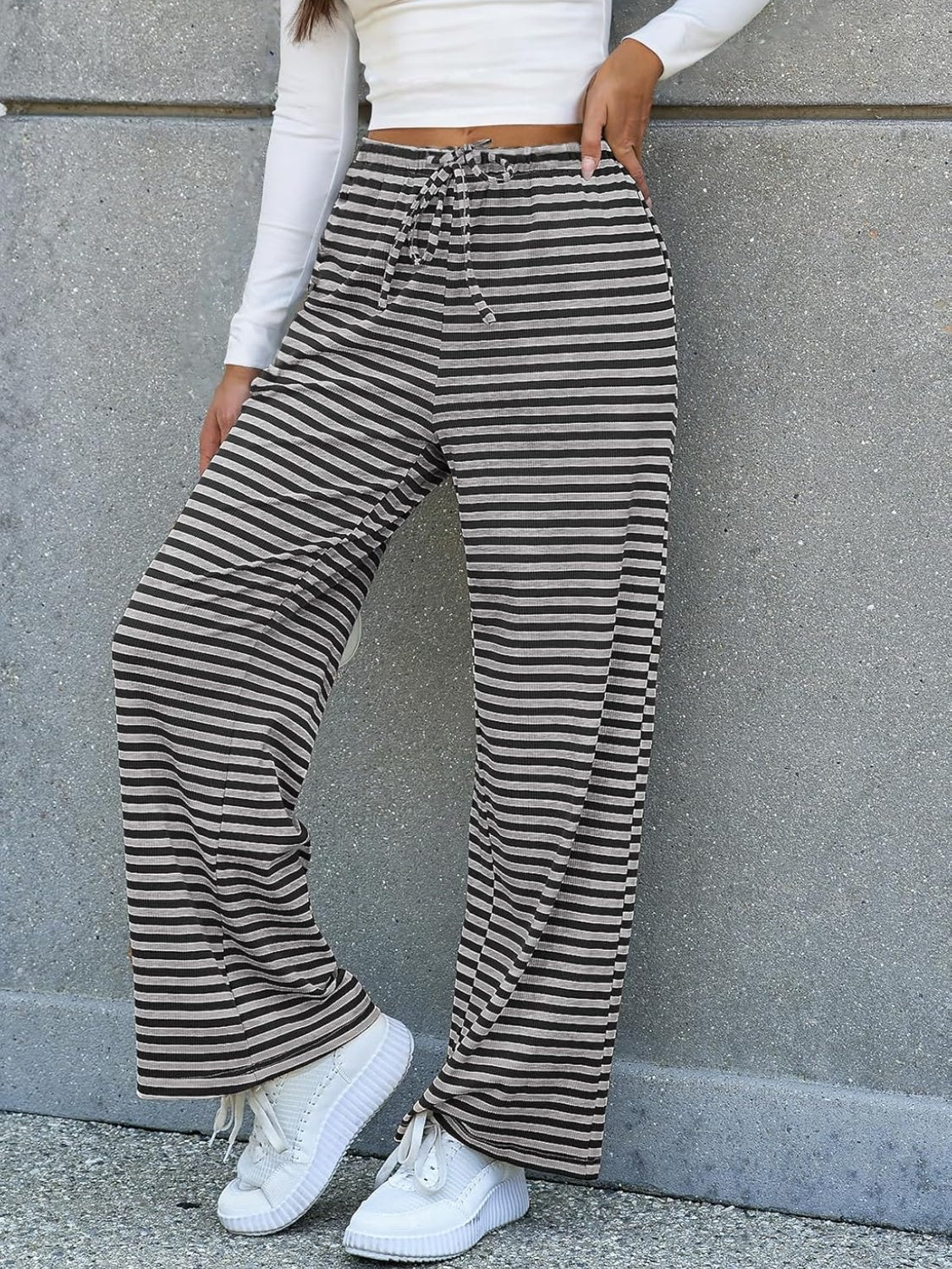 The Rani Striped Wide Leg Pants