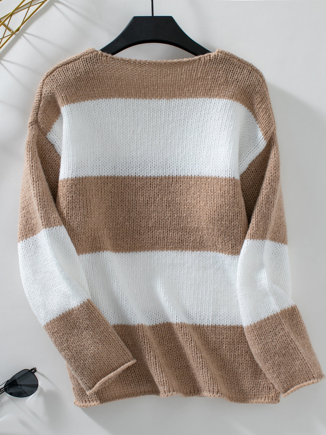 The Zenni V-Neck Long Sleeve Sweater