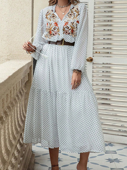 The Tallulah Long Sleeve Midi Dress