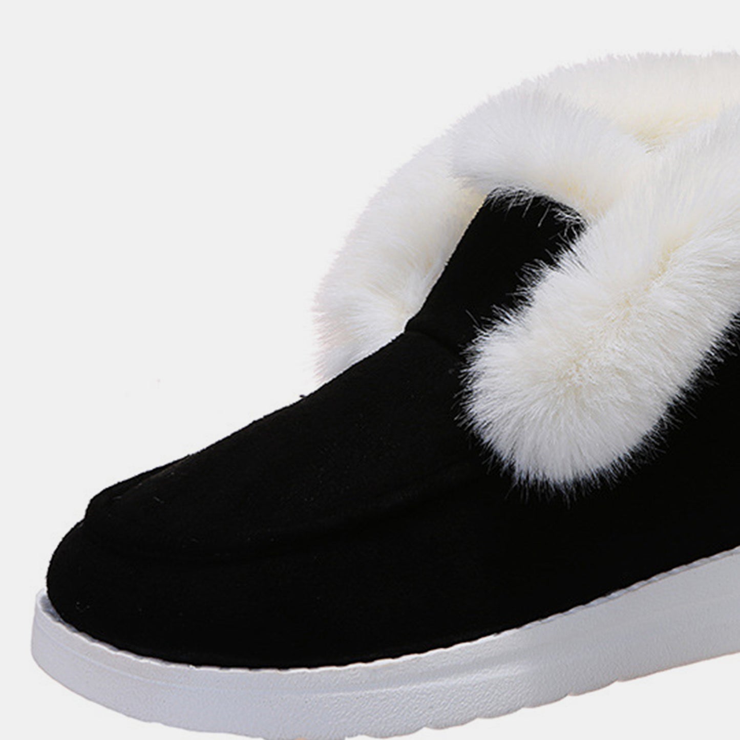 Furry Suede Snow Booties