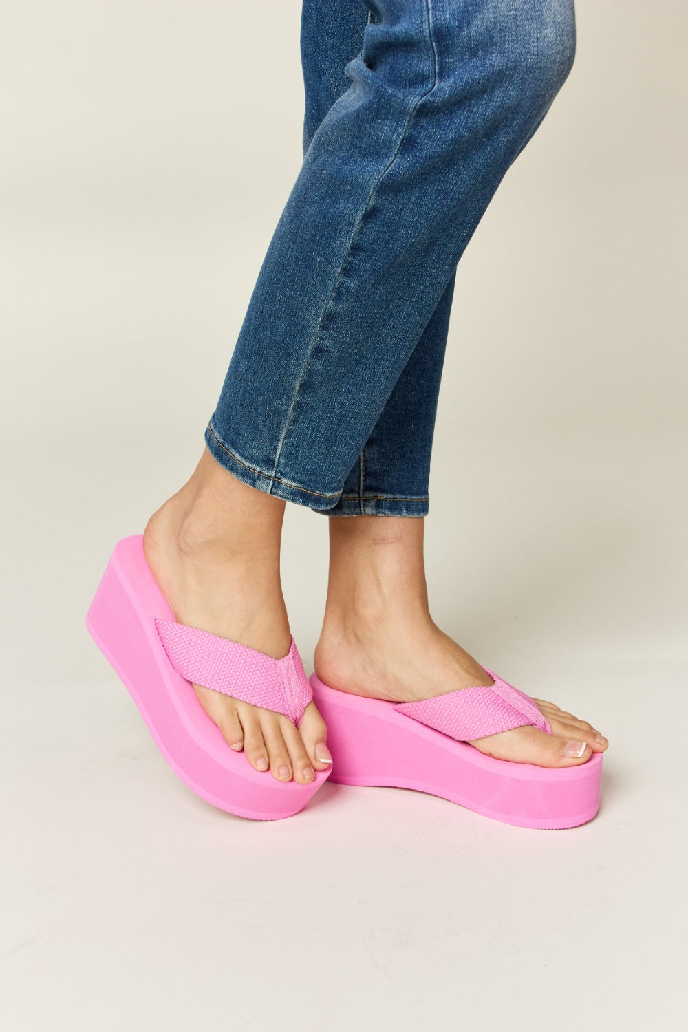 Platform Wedge Flip Flops