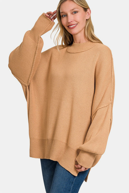 NEW! Side Slit Oversize Sweater