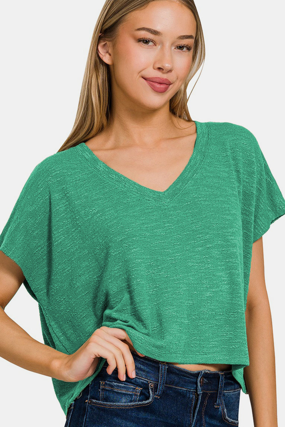 V-Neck Short Sleeve T-Shirt