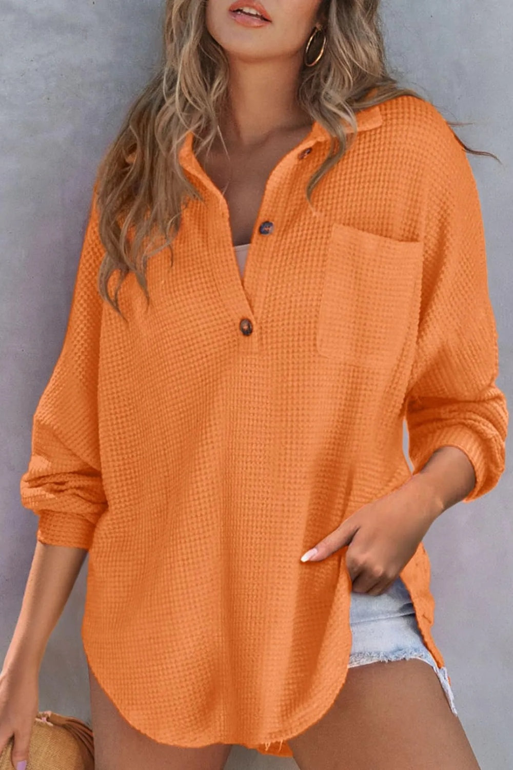 The Senora Collard Waffle Knit Shirt