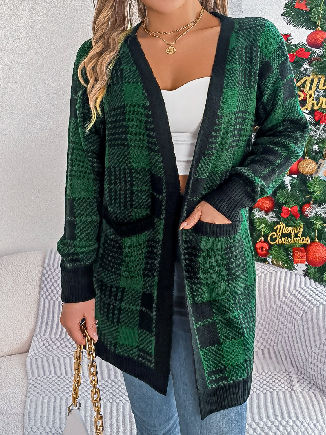 The Colette Plaid Cardigan