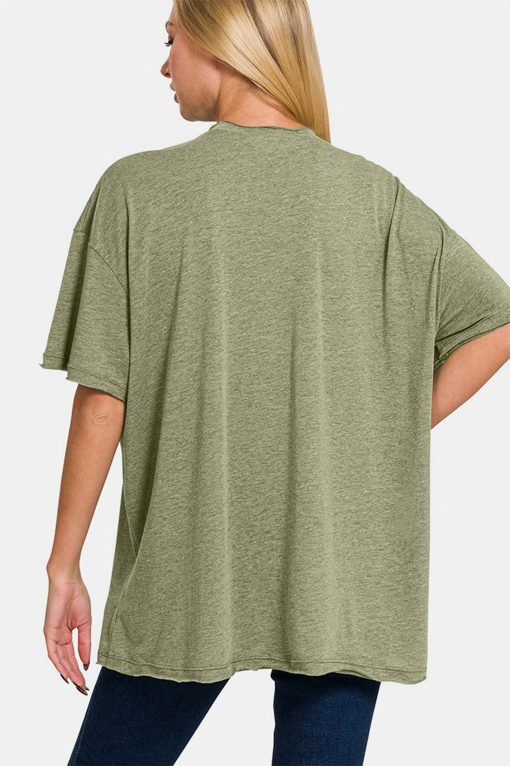 NEW! Drop Shoulder Oversized Front Pocket T-Shirt