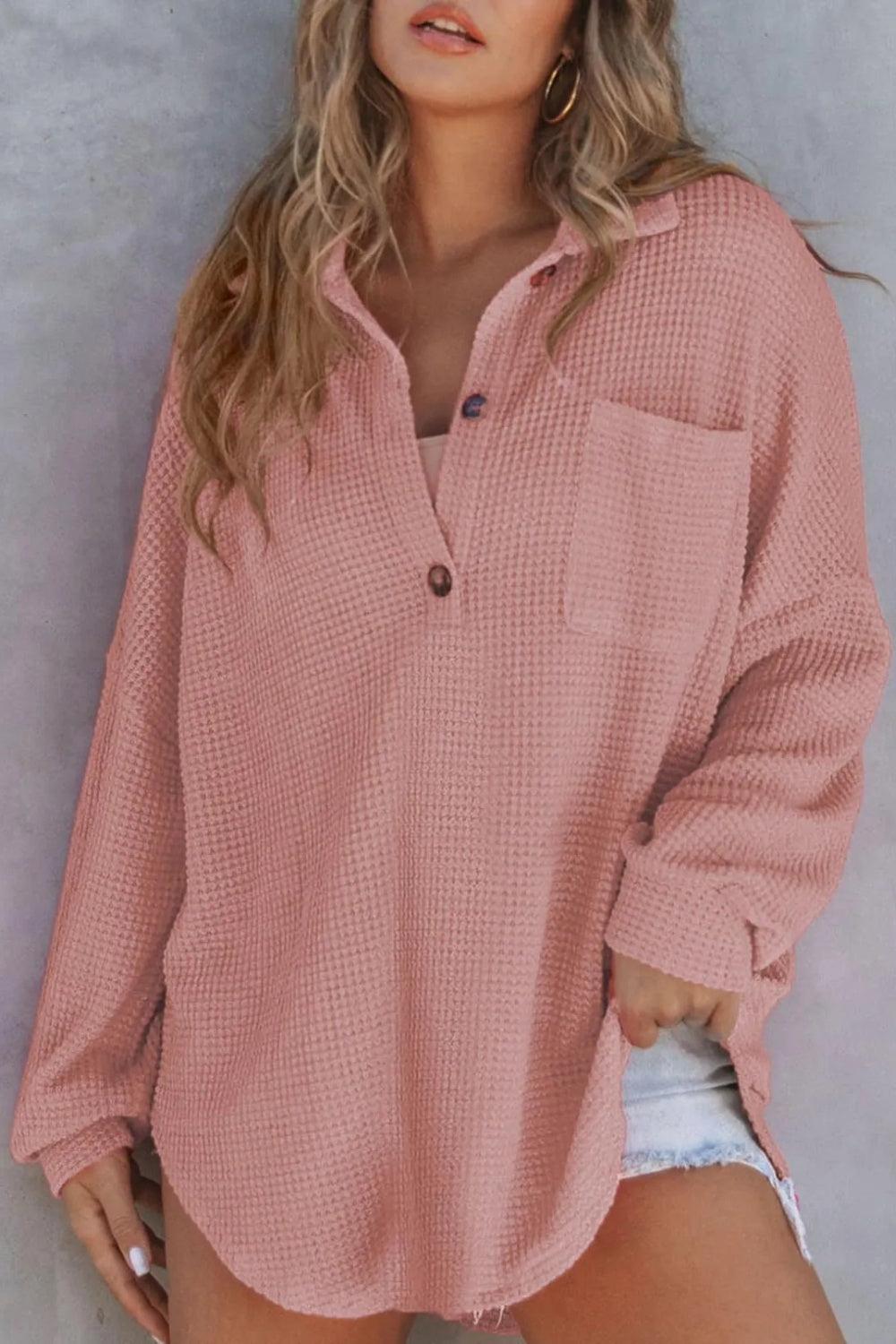 The Senora Collard Waffle Knit Shirt