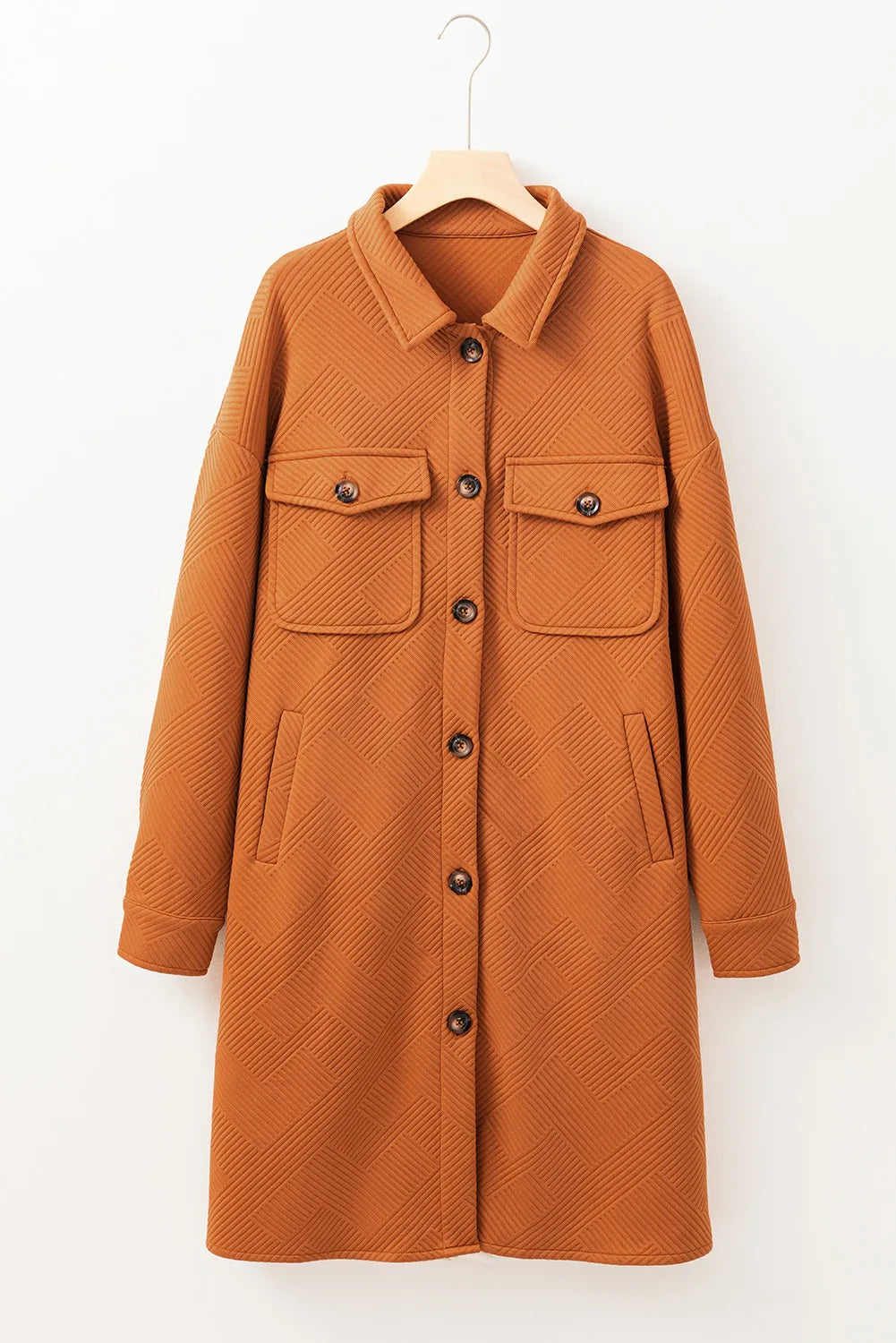 The Sienna Button Down Collared Neck Coat