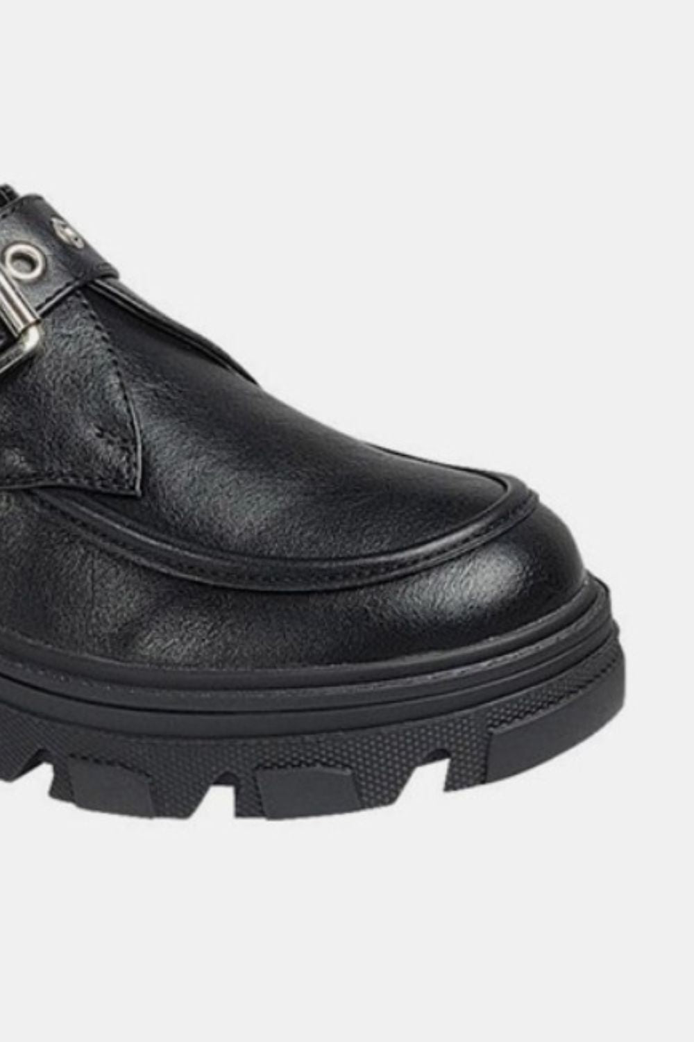 The Caddie Buckled Platform Lug Sole Loafers