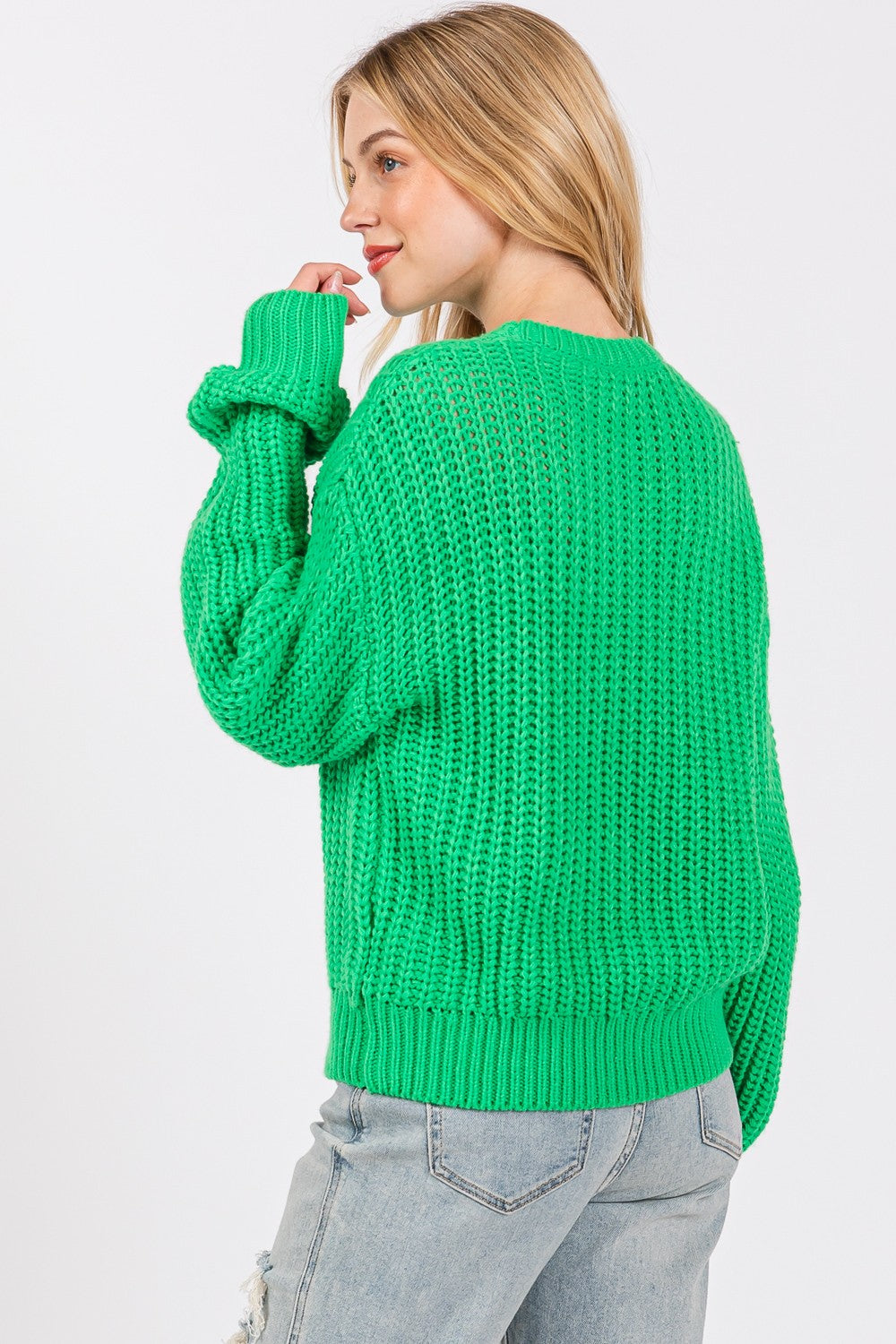 The Cozy Sage Knit Sweater