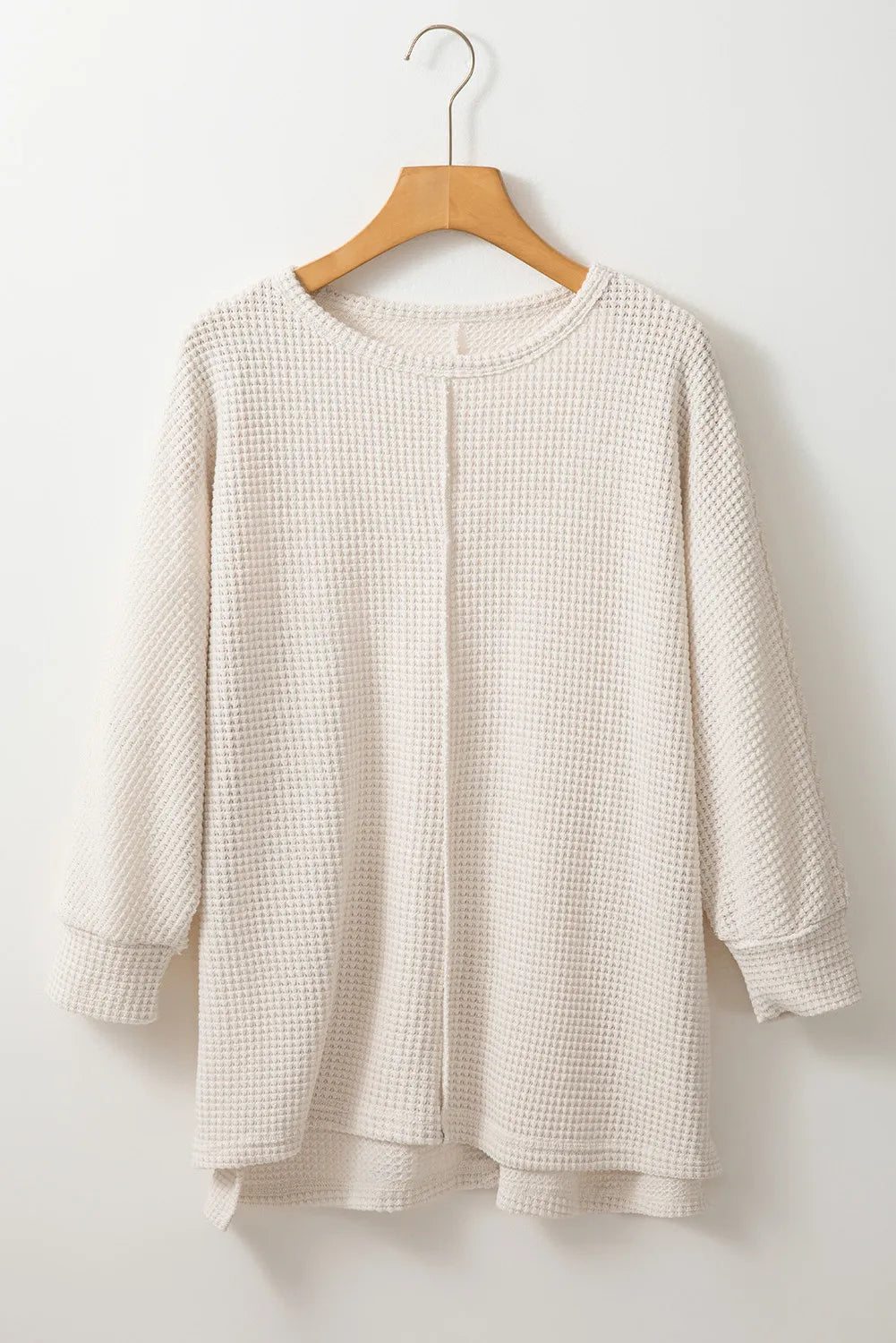 The Birdie Waffle-Knit Long Sleeve Top