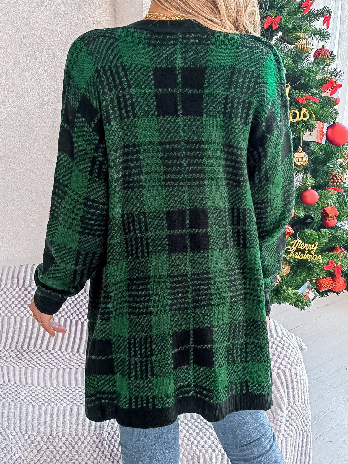 The Colette Plaid Cardigan