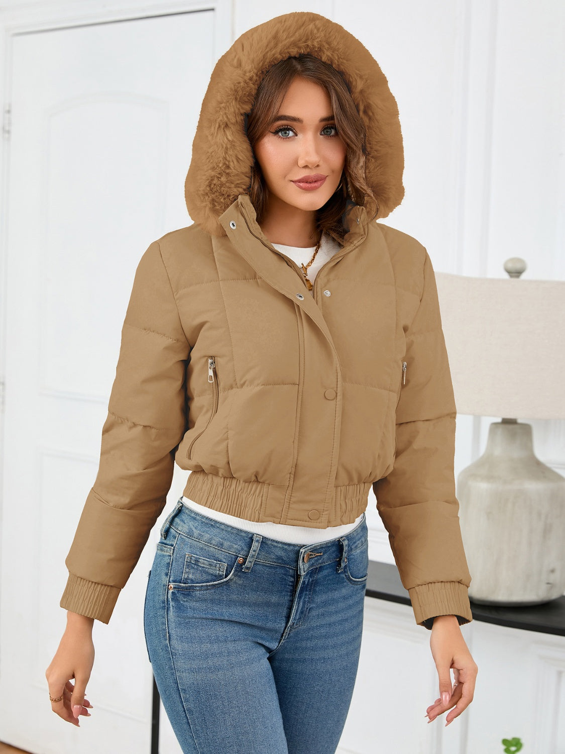 The Hazel Cropped Puffer