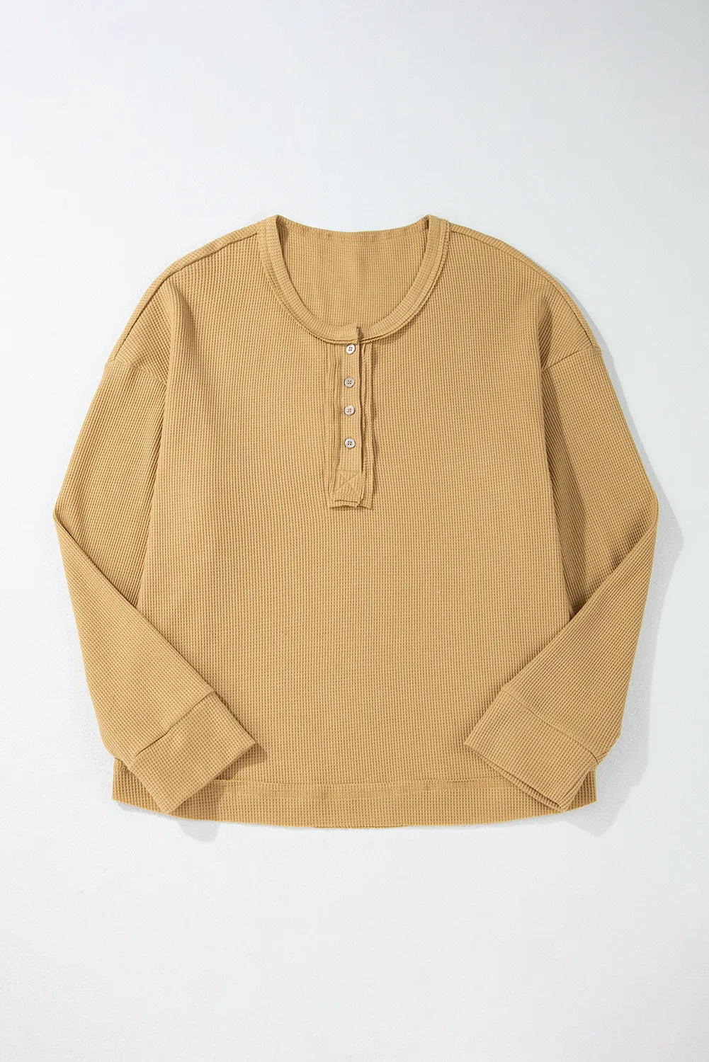 The Magnolia Waffle-Knit Long Sleeve Top