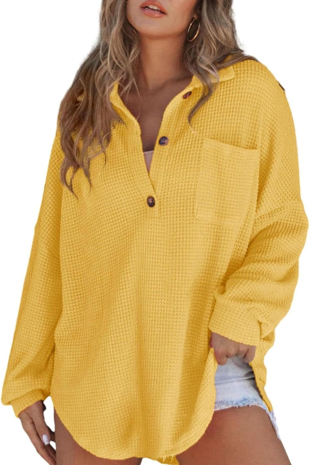 The Senora Collard Waffle Knit Shirt