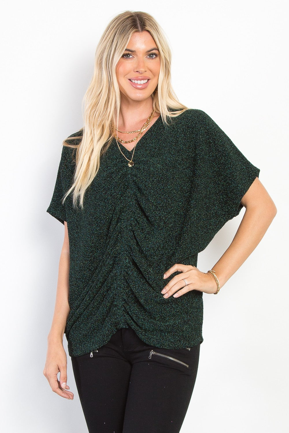 The Zya Cinched Knit Top