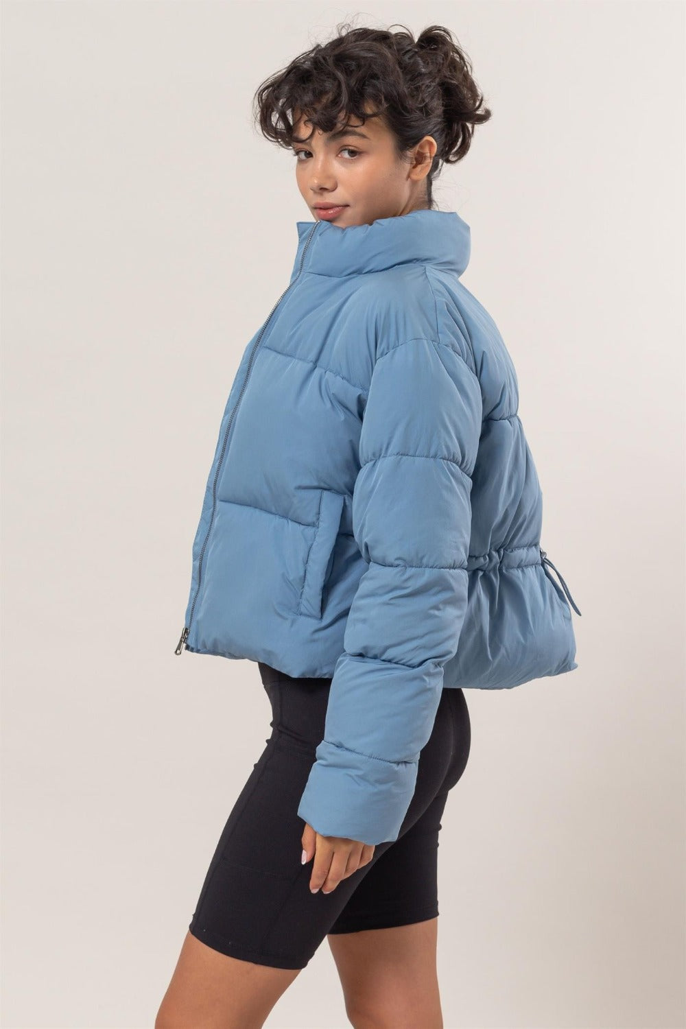 The Juna Drawstring Puffer Jacket