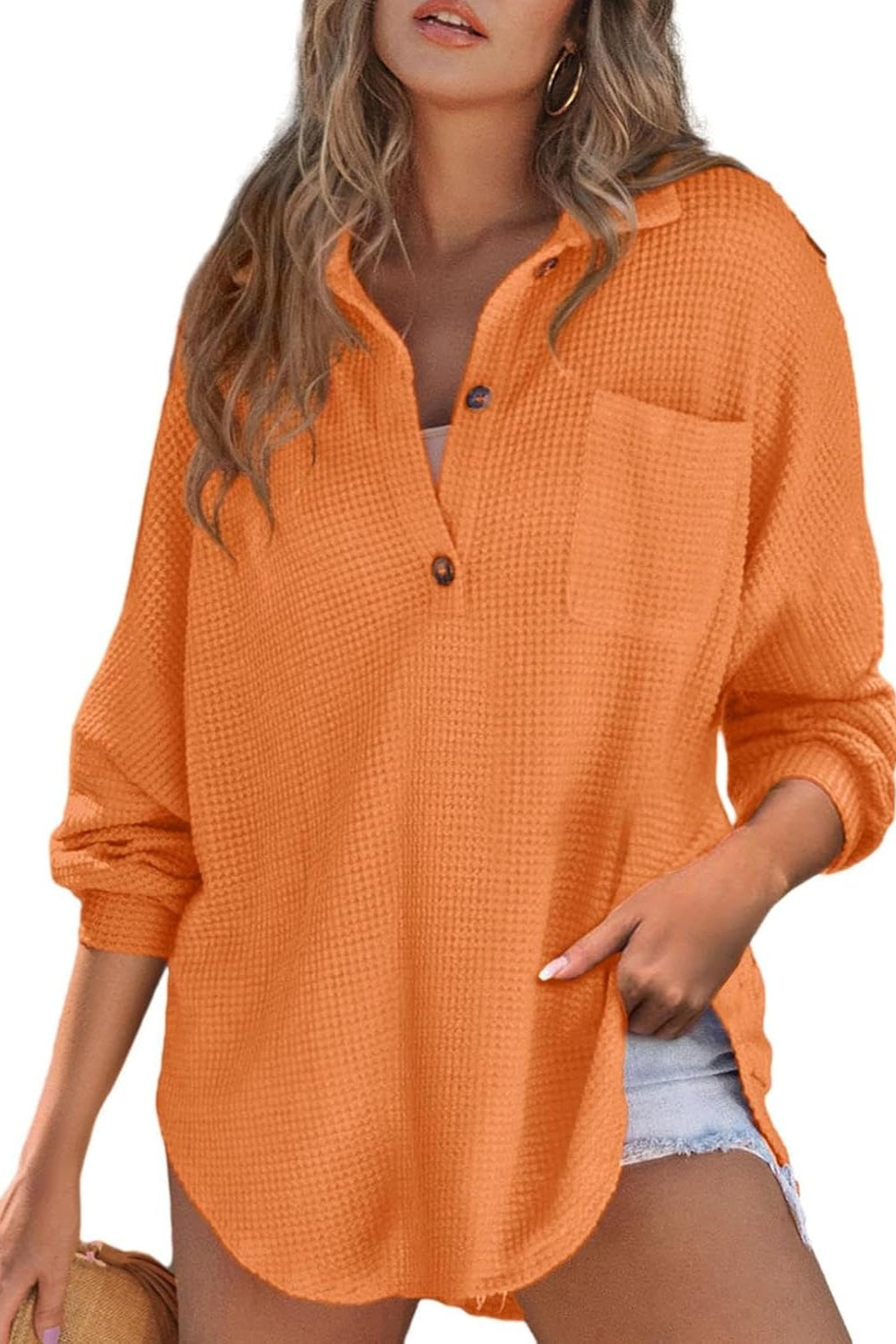 The Senora Collard Waffle Knit Shirt