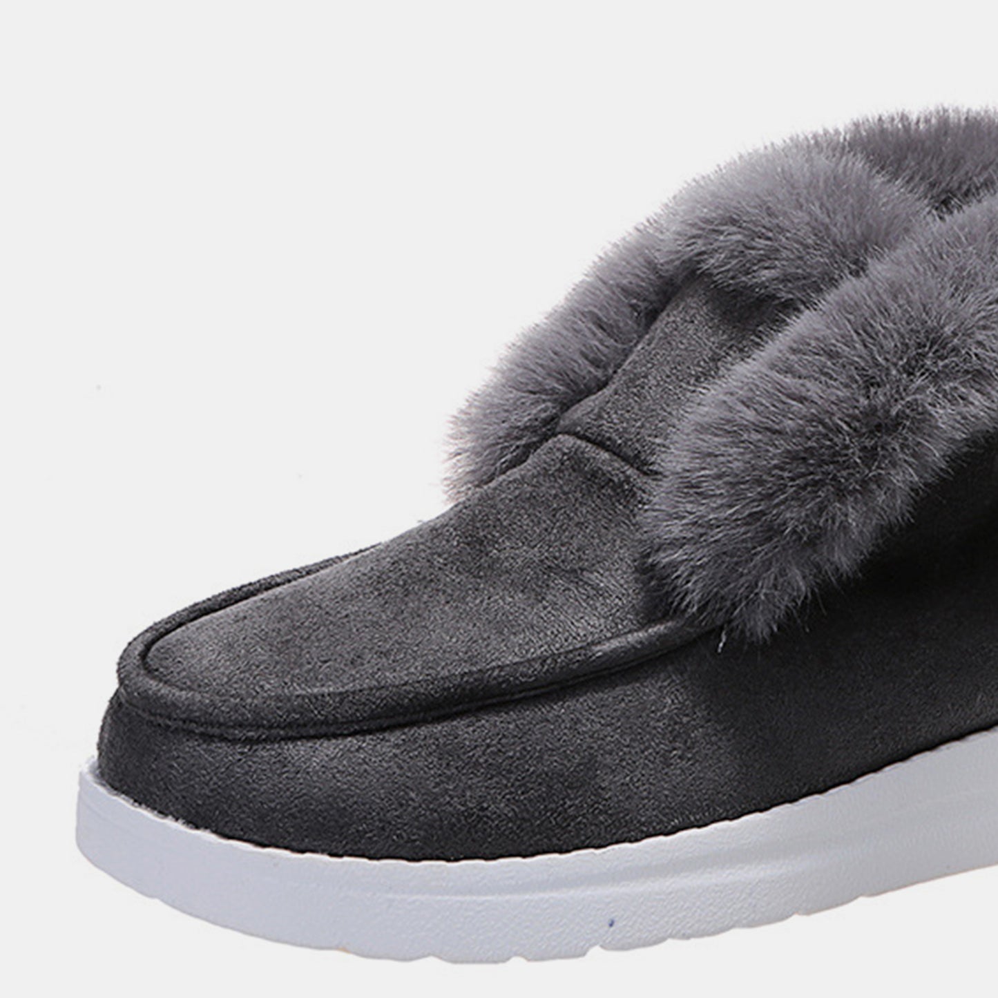 Furry Suede Snow Booties