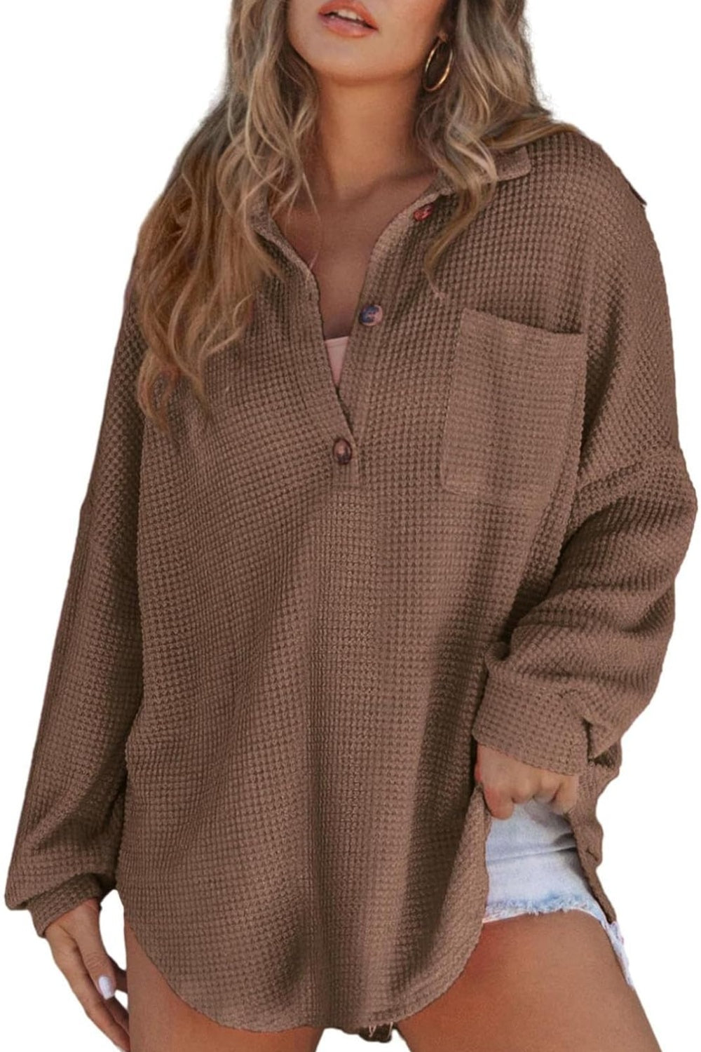 The Senora Collard Waffle Knit Shirt