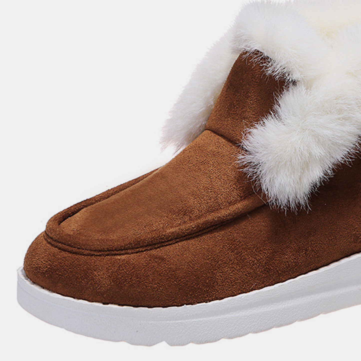 Furry Suede Snow Booties