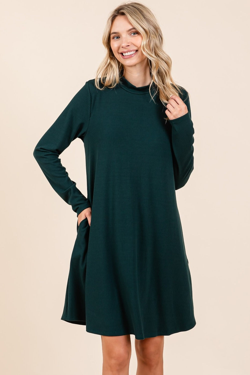 The Ellery Long Sleeve Dress with Pockets