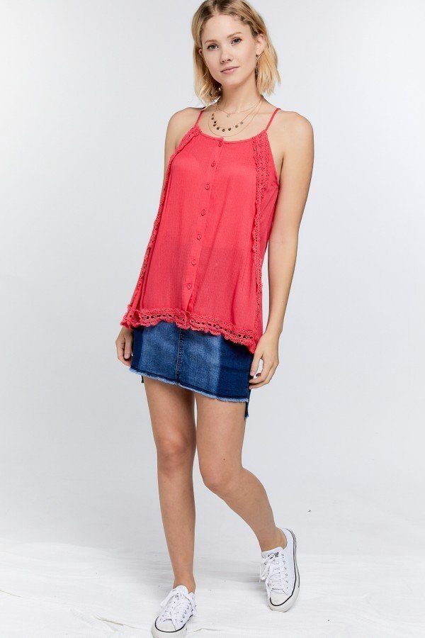 NEW! Boho Scallop Lace Cami