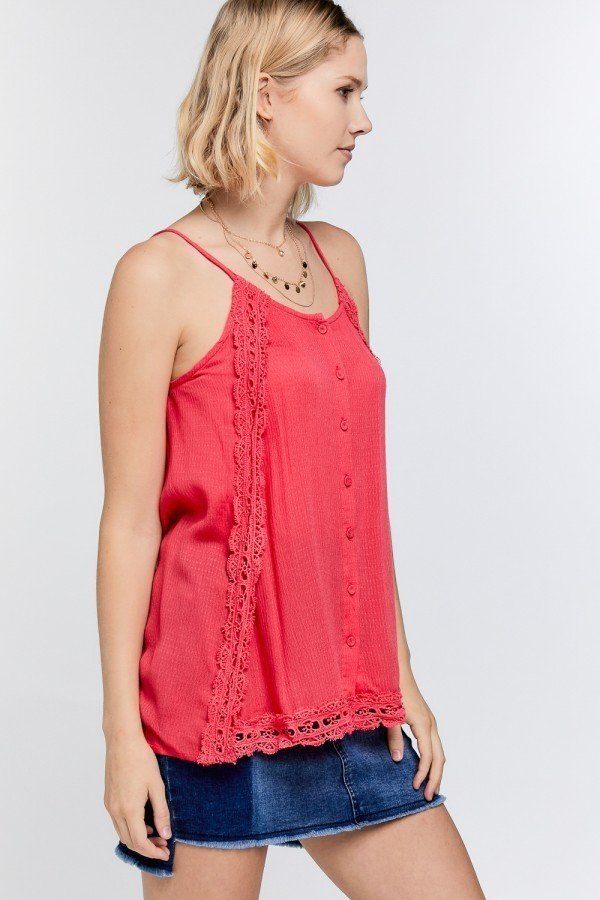 NEW! Boho Scallop Lace Cami