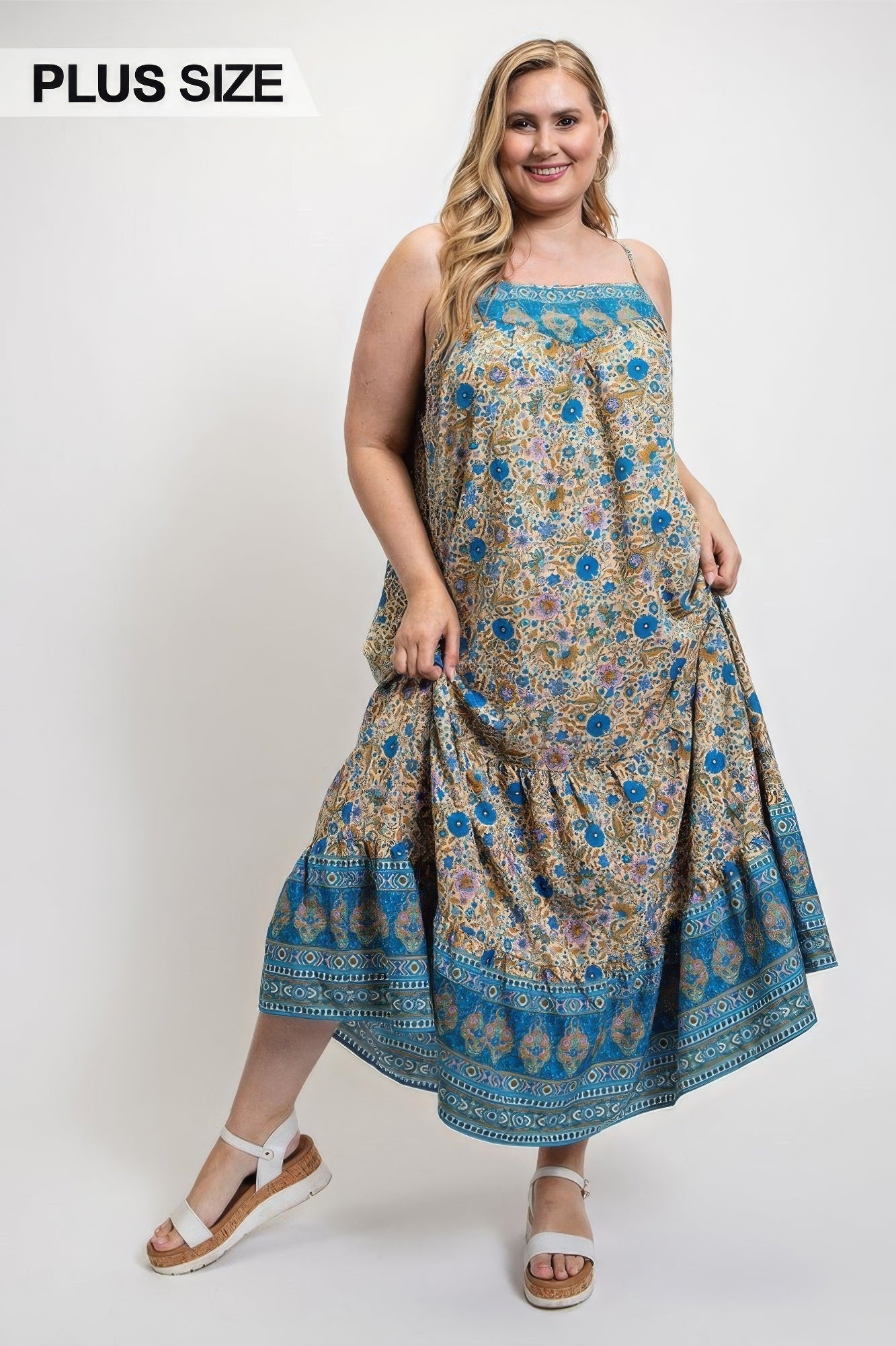 NEW! Boho Floral Spaghetti Strap Maxi