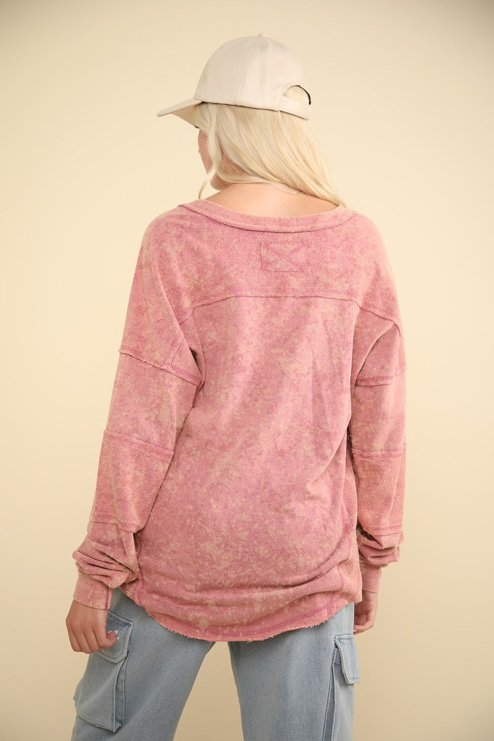 The Lux Oversized Exposed Seam Sweatshirt