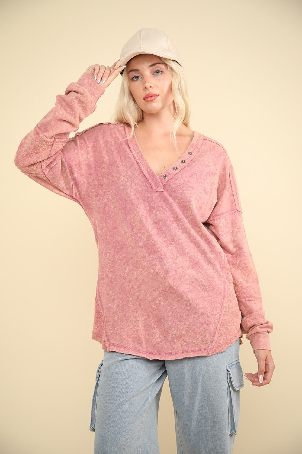 The Lux Oversized Exposed Seam Sweatshirt