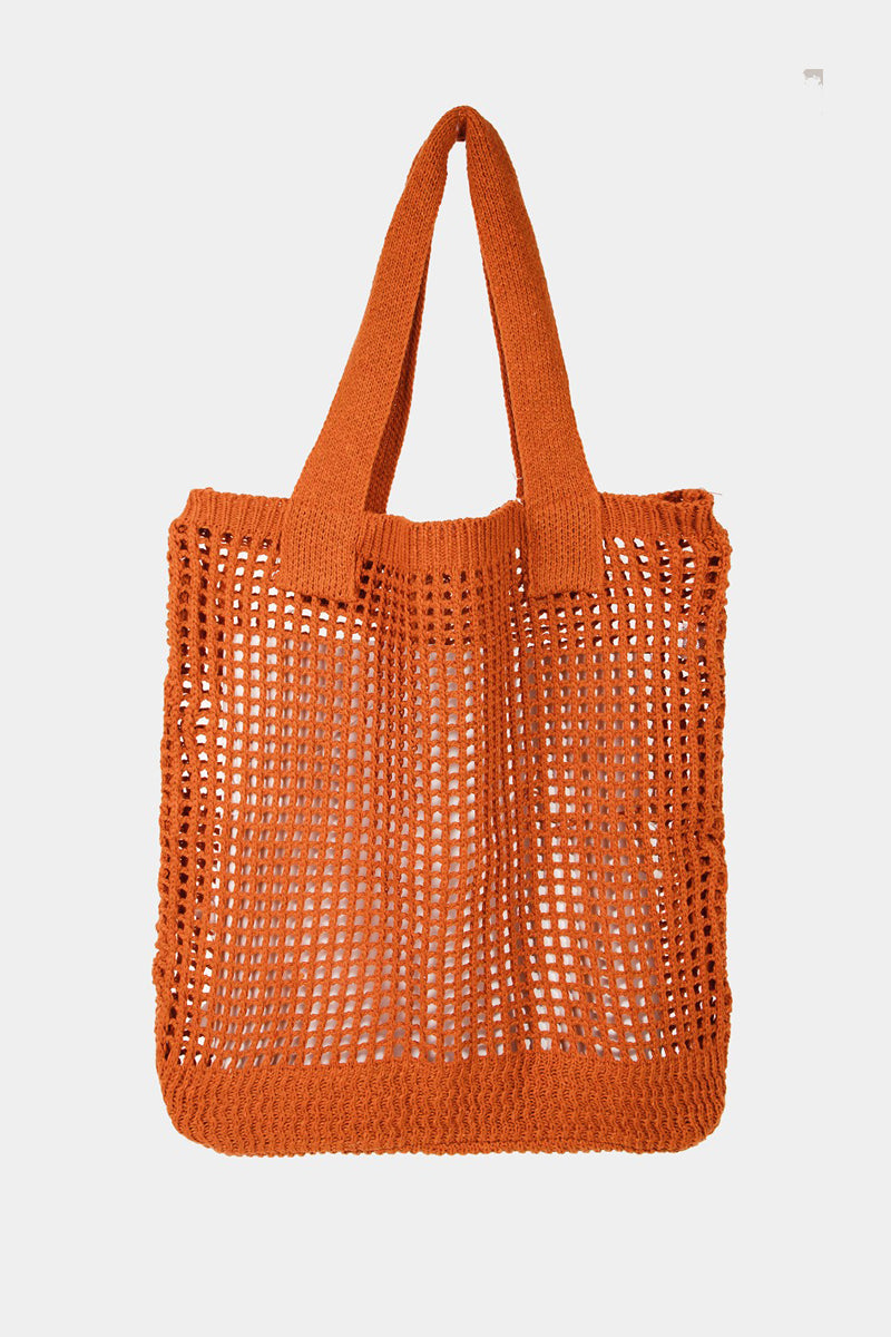 NEW! The Pointelle Knit Crochet Tote