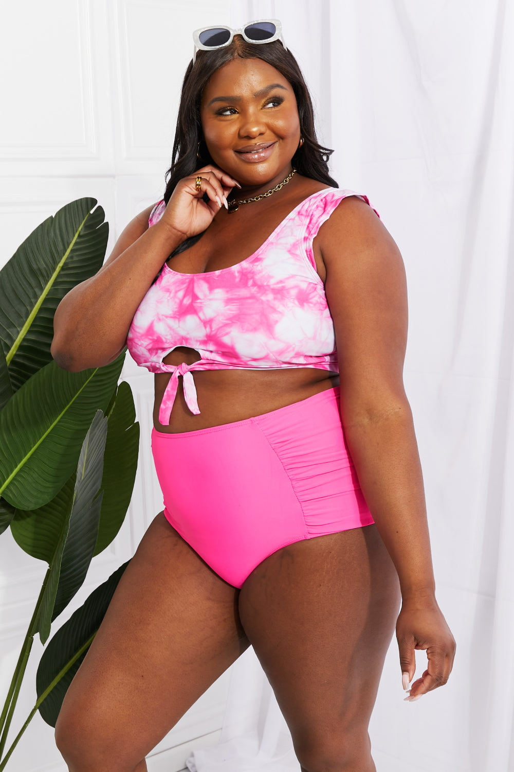 NEW! Pretty in Pink Tie Dye Swim Suit