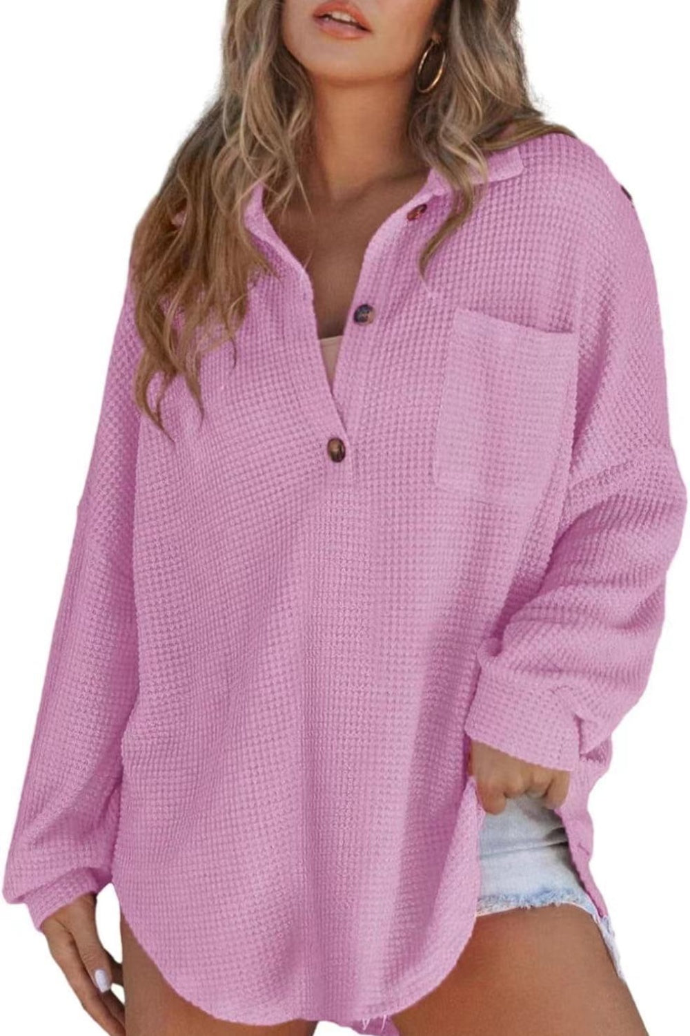 The Senora Collard Waffle Knit Shirt