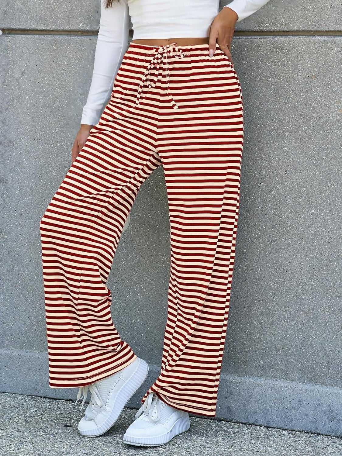 The Rani Striped Wide Leg Pants