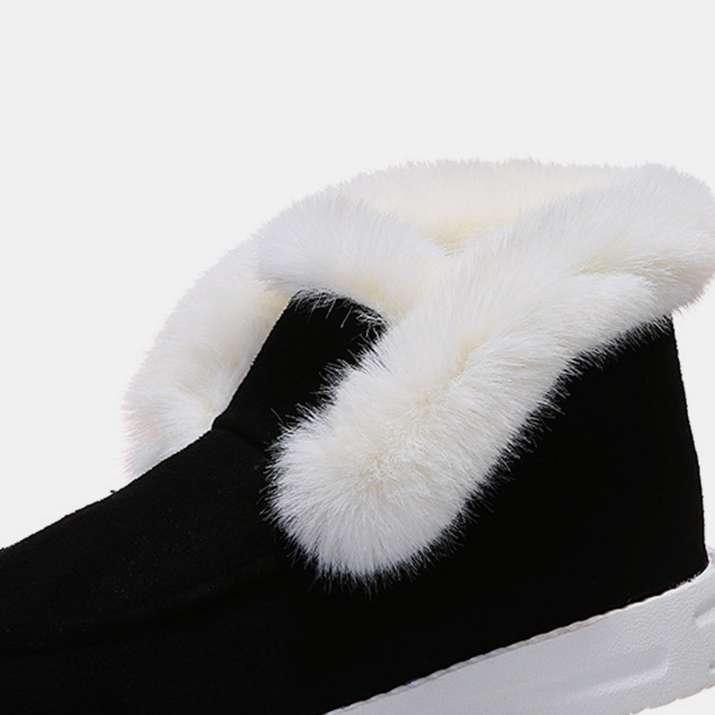 Furry Suede Snow Booties