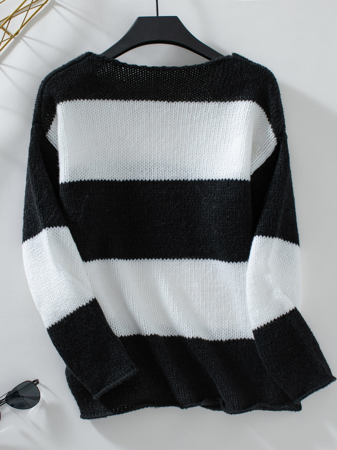 The Zenni V-Neck Long Sleeve Sweater