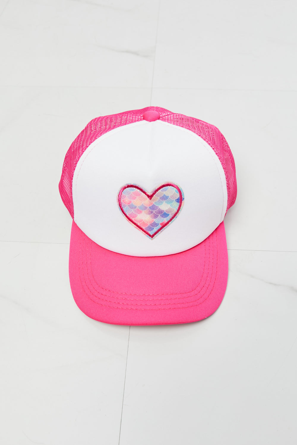 Falling For You Trucker Hat in Pink